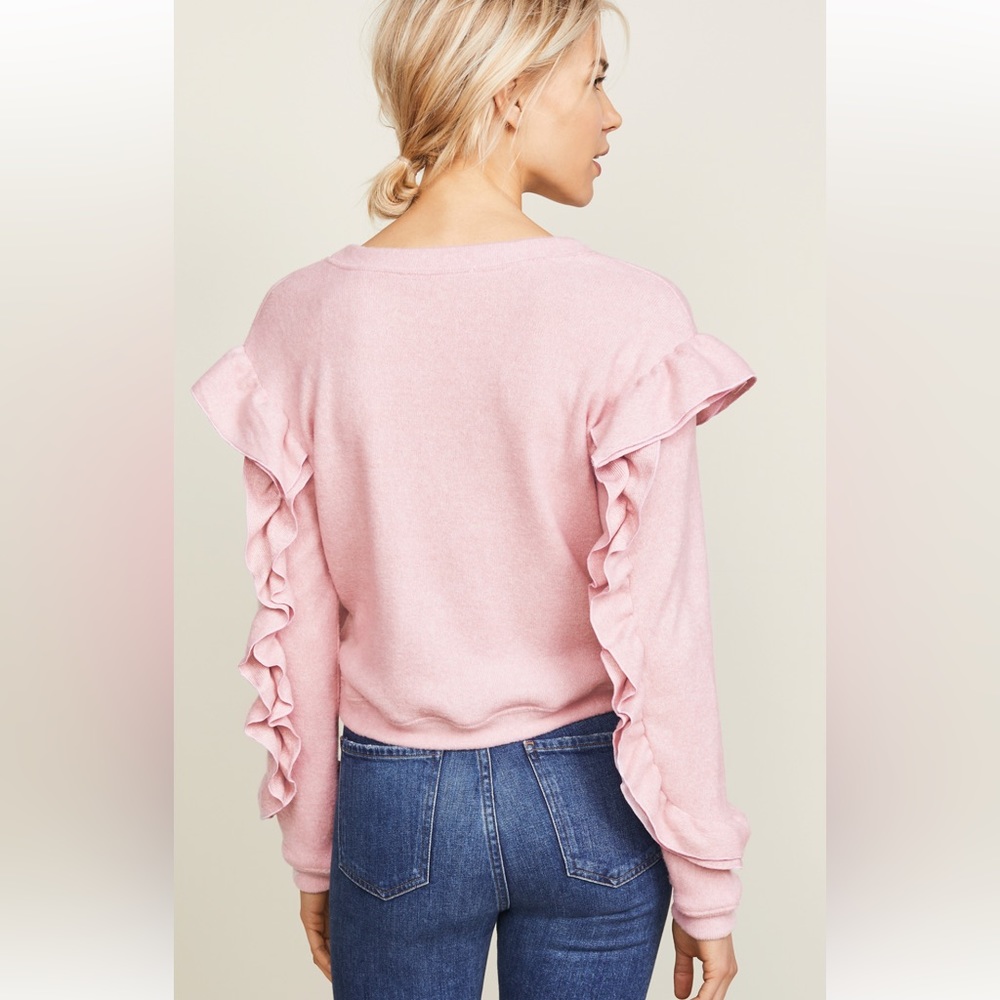 Wayf Darlene Ruffle Sweater size Small - Picture 4 of 4